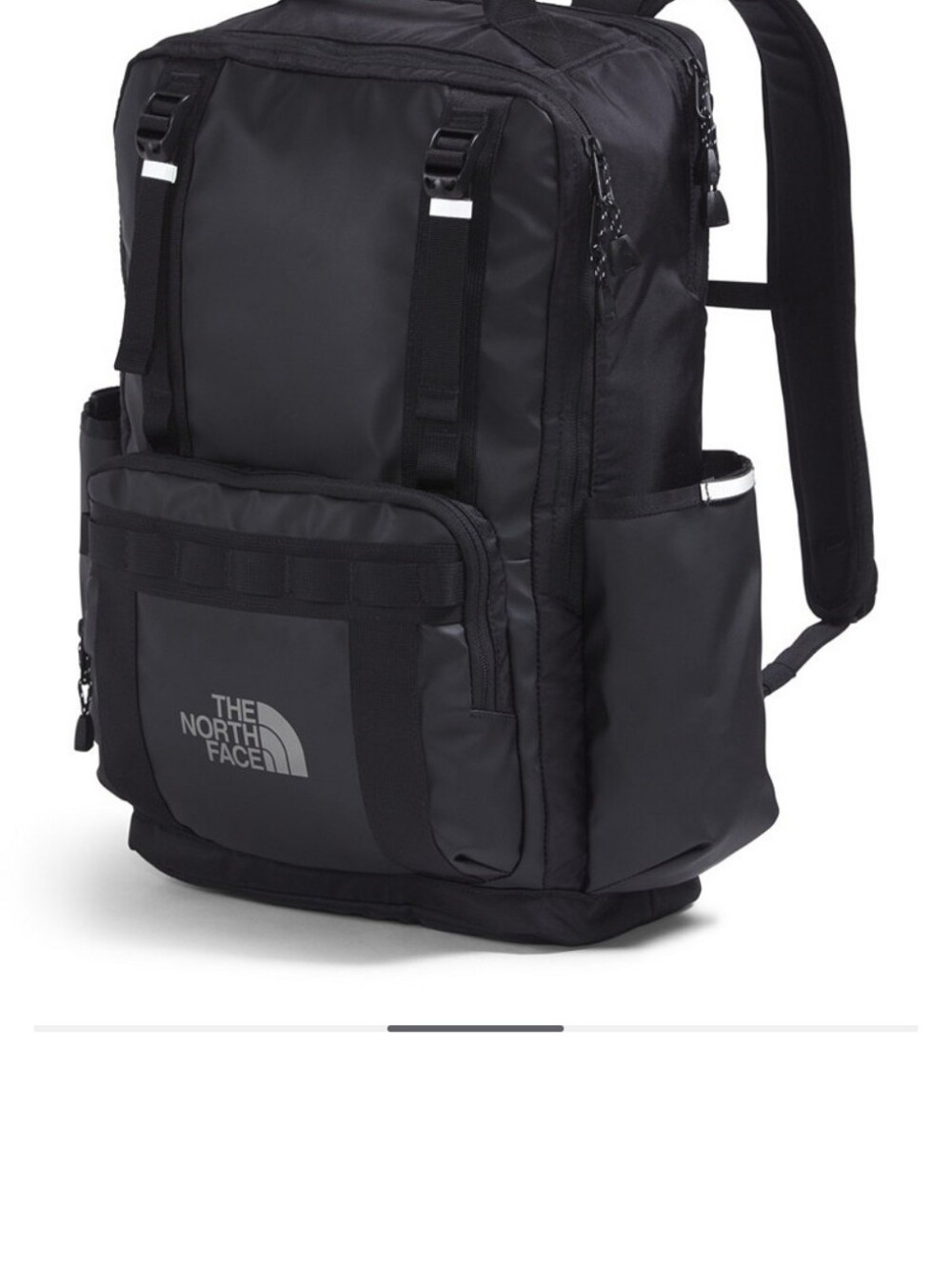 The North Face Yellow and Black Logo Backpack - Picture 5 of 9